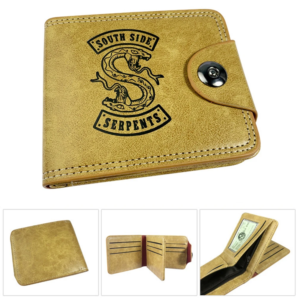 

Riverdale PU Leather Wallet Card Holder Money Bag Costume Cosplay Gift Fashion Men Short Wallet Casual Coin Pocket Purses