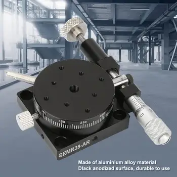 

R38 Manual Rotation Stage Rotating Platform Accurancy Bearing Sliding Tuning Stage 38mm*20mm guia linear linear bearing