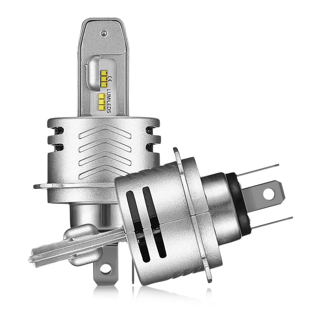 

2PCS 9S H4 LED HB2 9003 Auto Car LED Headlight Bulbs 80W 9600lm 6000K Light Automotivo With Small Turbo Fan