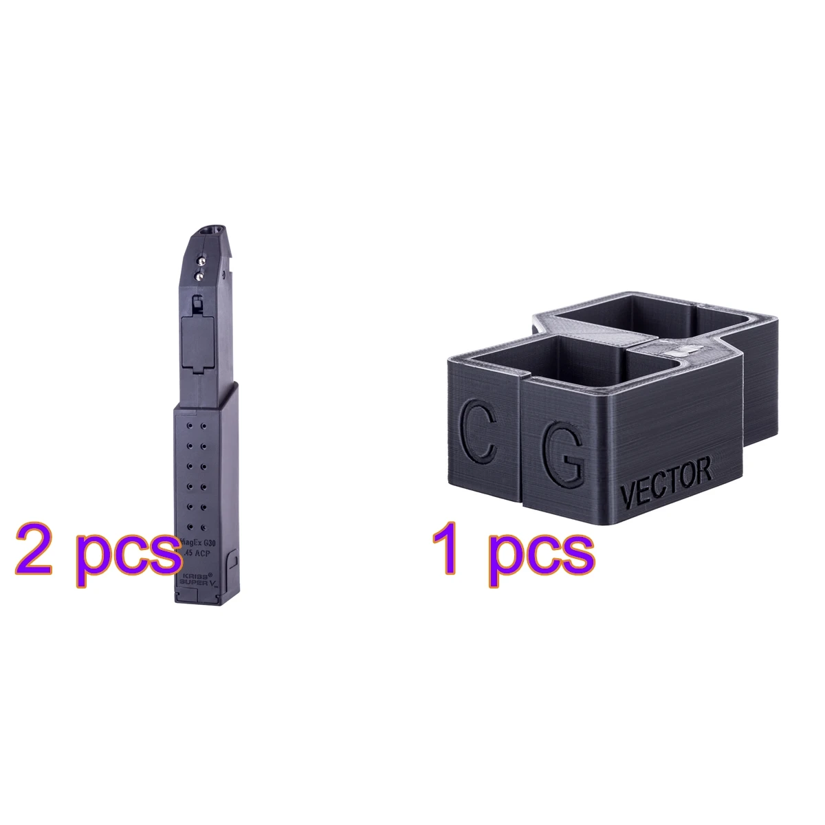 

MODIKER Original 2 pcs Magazine +1pc Mag Coupler for LH Vector Gen.2 Water Gel Beads Blaster Modification Upgrade - Black