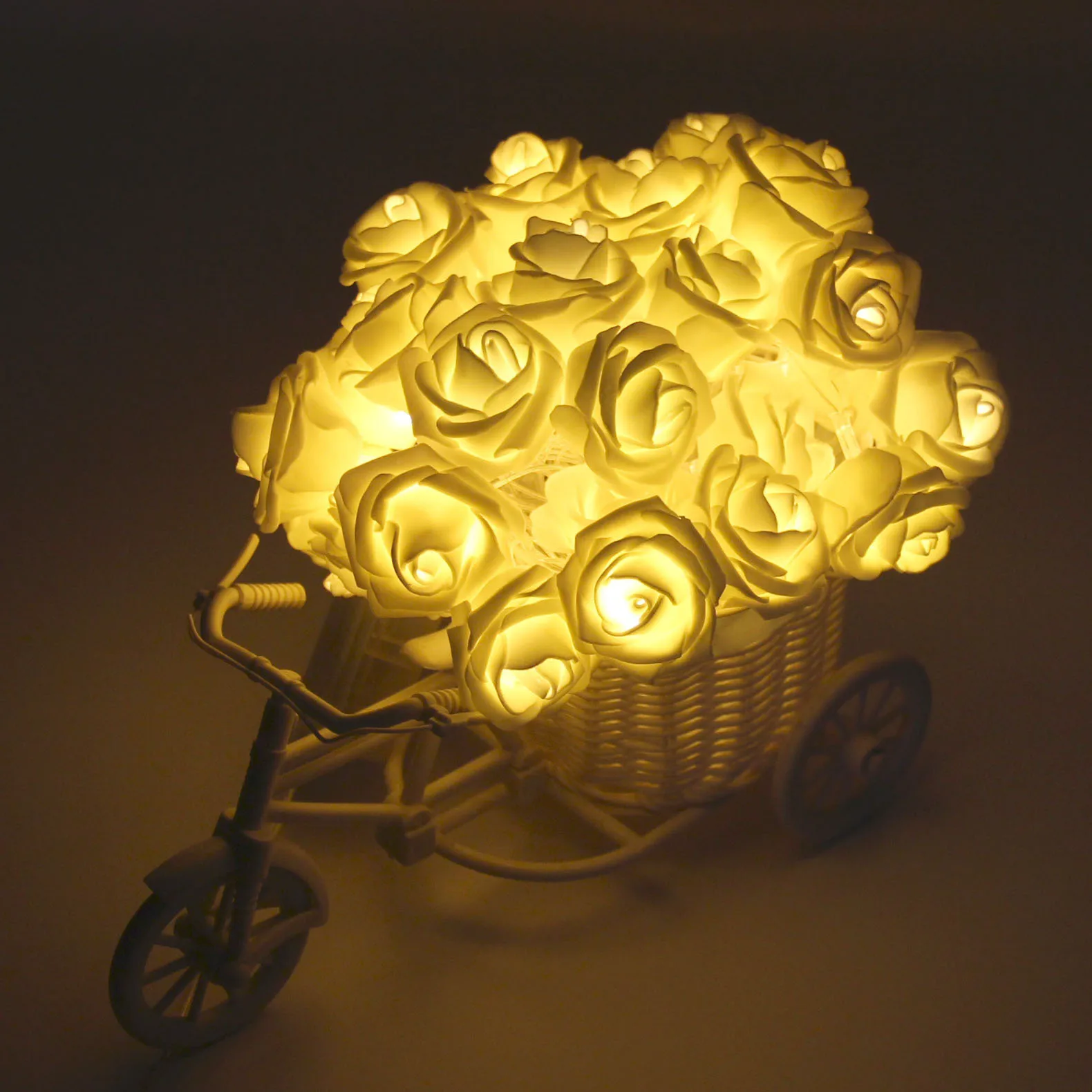 

Christmas LED String Fairy Battery Lights Festive Holiday Wedding Rose Garlands Home Decoration Lamp