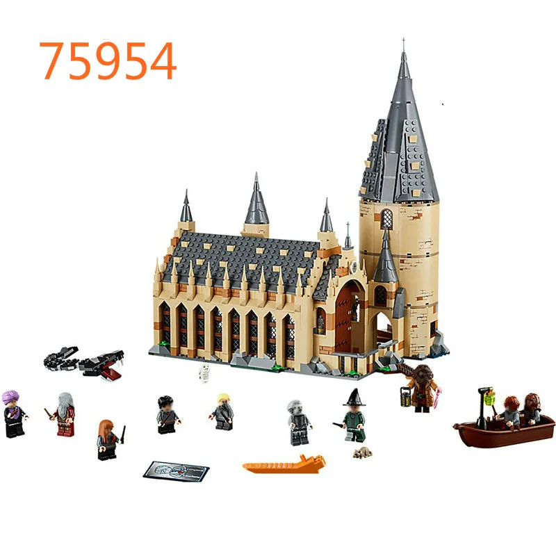 

New Harry Potter Serices Hogwarts Great Hall Compatibility Legoing Harry Potter 75954 Building Blocks Toys for Children 16052