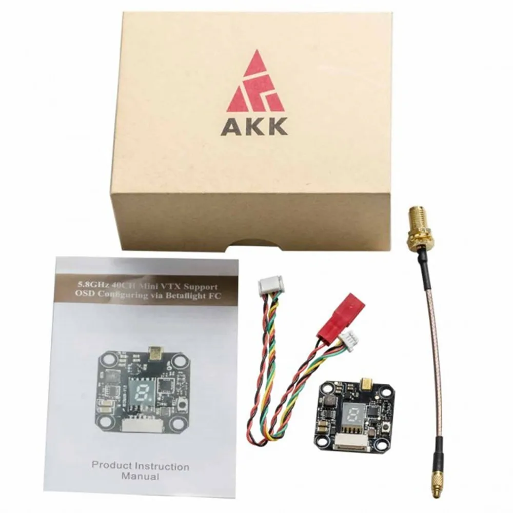 AKK Nano3 5,8 GHz W/смарт аудио поддержка OSD Штабелируемый FPV передатчик VTX для Runcam/Foxeer микро RC модели запасные части DIY Асса