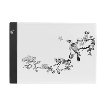 

A4 LED Light Box Tracer Drawing Board Copy Board Pad 3.5mm Ultra-Thin 3-Level Adjustable Brightness For Artist Drawing Sketching