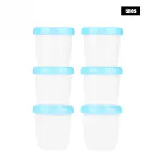 6 шт., детское хранение грудного молока, чашки, свежесть, замораживание Бутылочки для хранения соков, уплотнение, сохранение чашки, коробка, мелкпоид, Doosjes