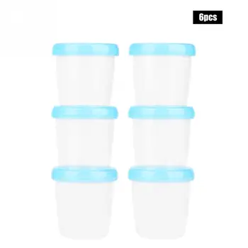 

6pcs Baby Food Breast Milk Storage Cups Freshness Freezing Juice Storage Seal Preservation Cups Box Melkpoeder Doosjes