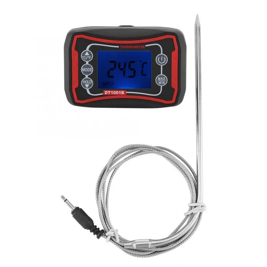 

Kitchen Baking Food Oil Temperature Barbecue Food Thermometer Probe Lcd Display Screen Barbecue Thermometer Measurement Home