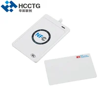 USB считыватель бесконтактных смарт-карт ридер, RFID считыватель ACR122U+ 2 шт. M1 карты