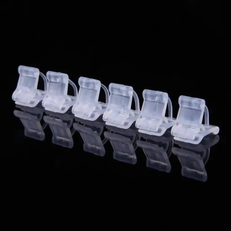 

Alloet 100 Pcs Plastic Transparent Mini Grafting Clips Plants Seeding Grafting Clip Tool for Garden Vegetable Flower Vine