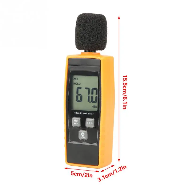 1 шт. GM1359 цифровой ЖК-шумомер мини-измеритель уровня звука дБ измеритель шумомер окружающей среды практичный измерительный прибор