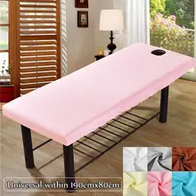 Massagem de poliéster macio cobertura de cama salão de beleza massagem folha tratamento spa relaxamento lençol com face buraco respiração