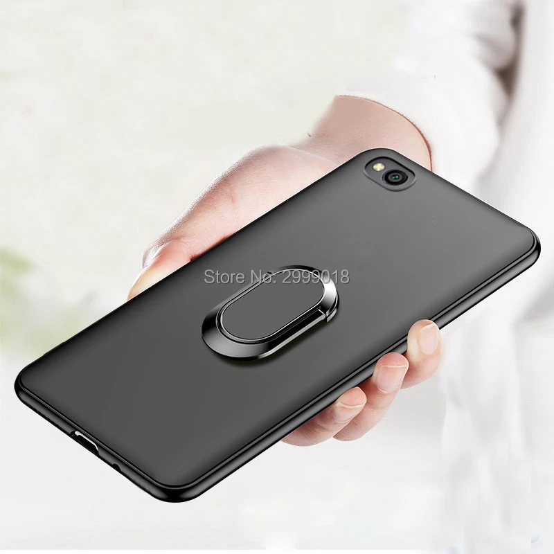 Силиконовый чехол для Xiaomi Redmi Go магнитный автомобильный с кольцом на палец Xiomi