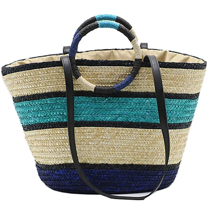 

Fringed Straw Women'S Bag Summer Rattan Shoulder Bag Hand-Woven Beach Bag New Ladies And Women Messenger Bag Travel Bohemia