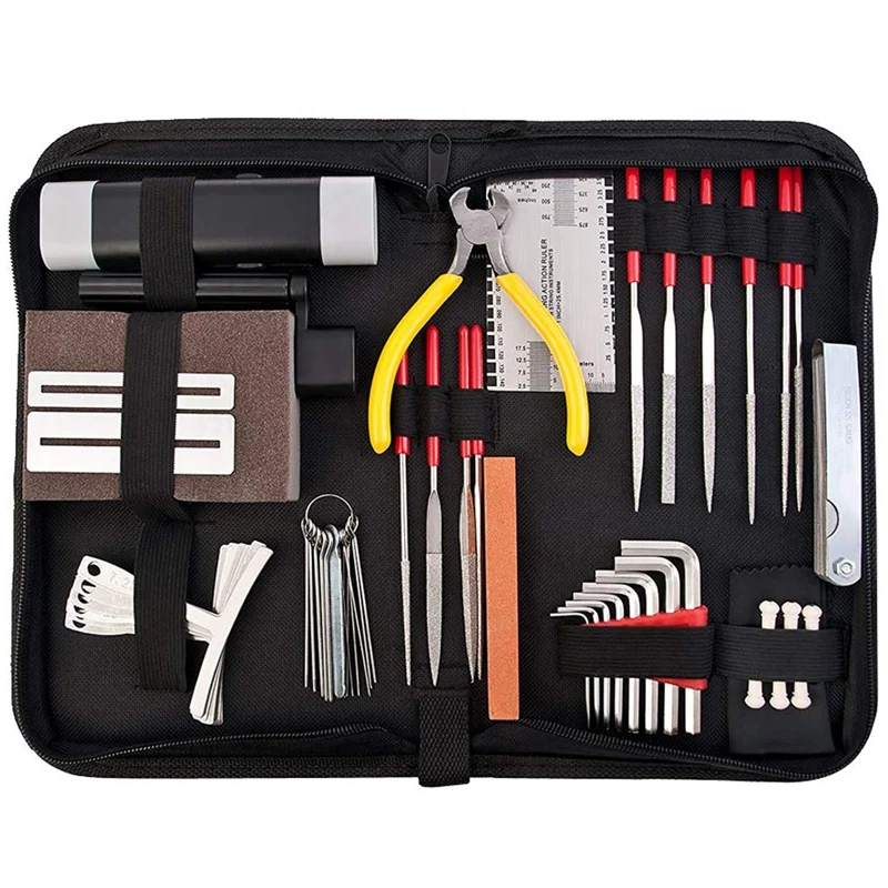 Portable 1 Set Guitars Bass Repair Maintenance Kits For Luthier Guitarist Toolsin Guitar Parts