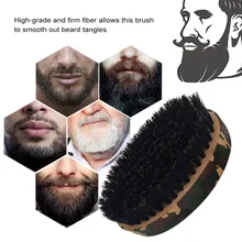 Мужская карманная щетка для бороды Уход за бородой уход за кожей расческа в форме усов с твердыми натуральными волосами приятный цвет путешествия дружественный