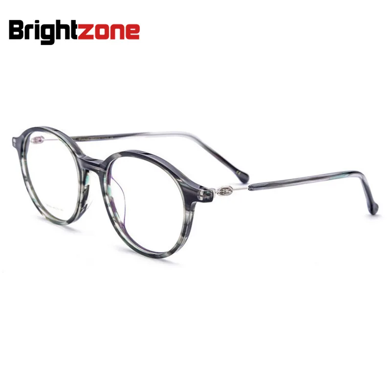 

Vintage Handmade Quality Acetate Round Oval Men And Women Glasses Optics Prescription Eyeglasses Spectacle Frame 48-20-140mm
