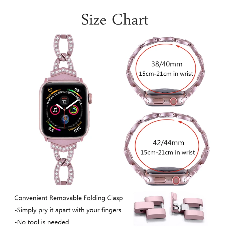 С блестками для девочек Мини Юбка Для Apple Watch 42 мм 44 наручных часов Iwatch серии 5/4/3/2/1