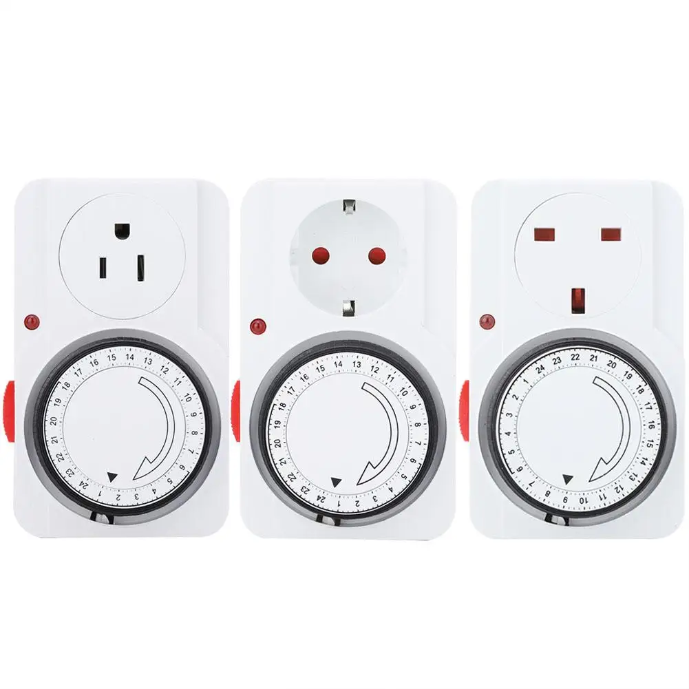 24 Hour Timer Socket Indoor Mechanical Outlet Timer Electrical