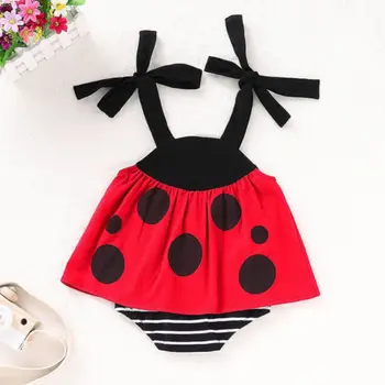 

0-24 Pudcoco Cute Baby Boy Girl Bodysuit Ladybird Clothes Newborn Kid Cartoon Playsuit Cotton Outfit