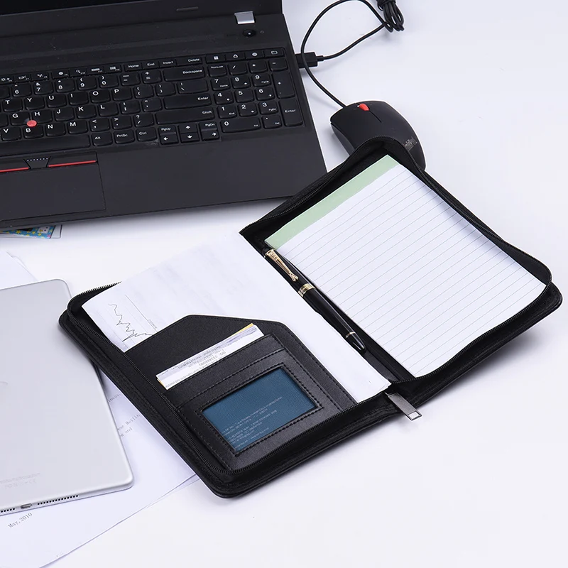 Портативный деловой портфель A5 Padfolio держатель для записей папка документов