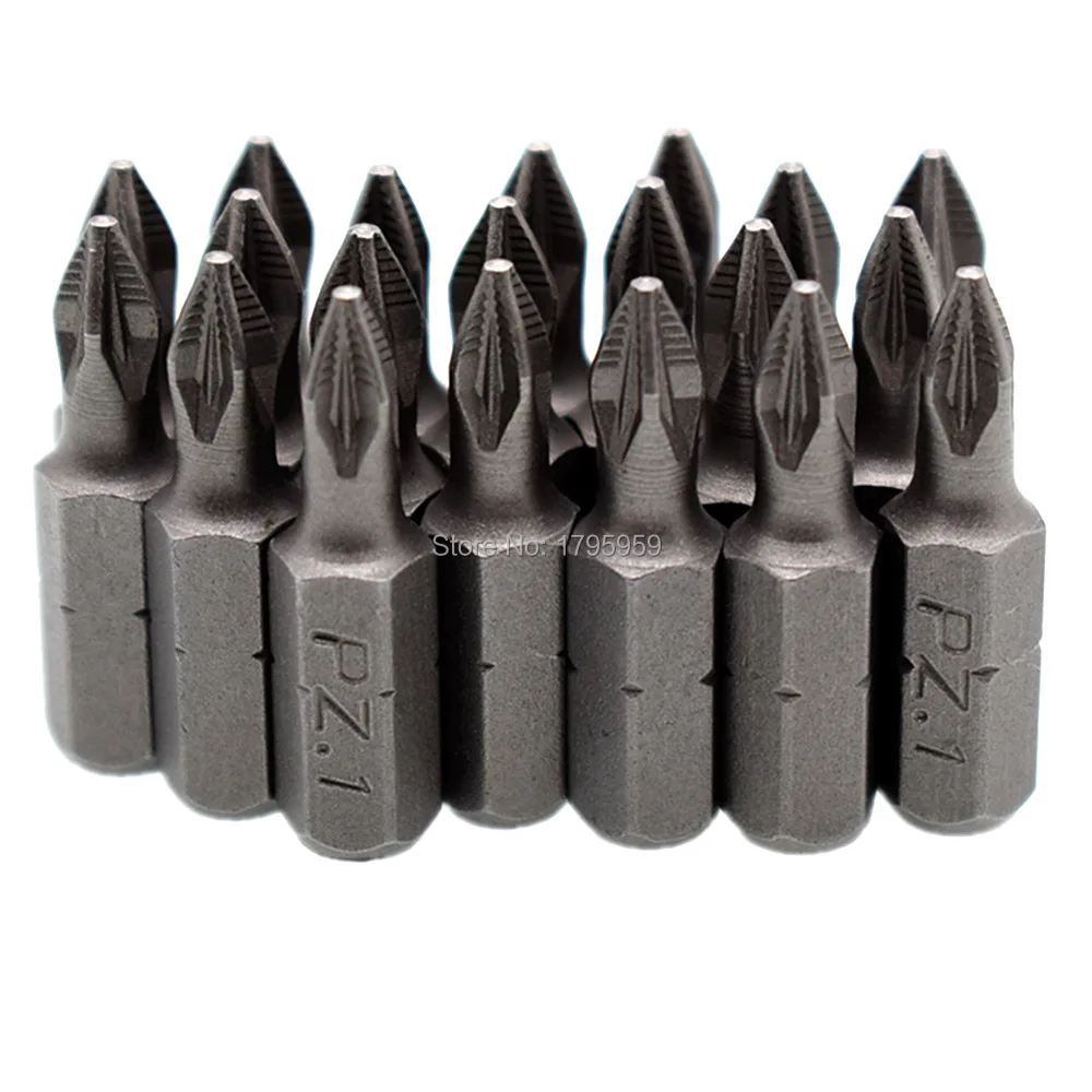 Насадка для отвертки PZ1 PZ2 PZ3 PH2 25 мм 1/4 &quotшестигранный хвостовик ударная насадка