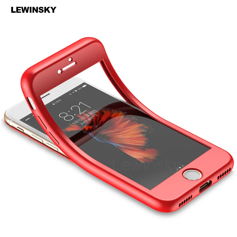 

360 Full Cover Protection Phone Case For iPhone 7 8 6 S 6S Plus X XR XS MAX Cases Soft Silicone Case For iPhone 5 S 5S SE Cover