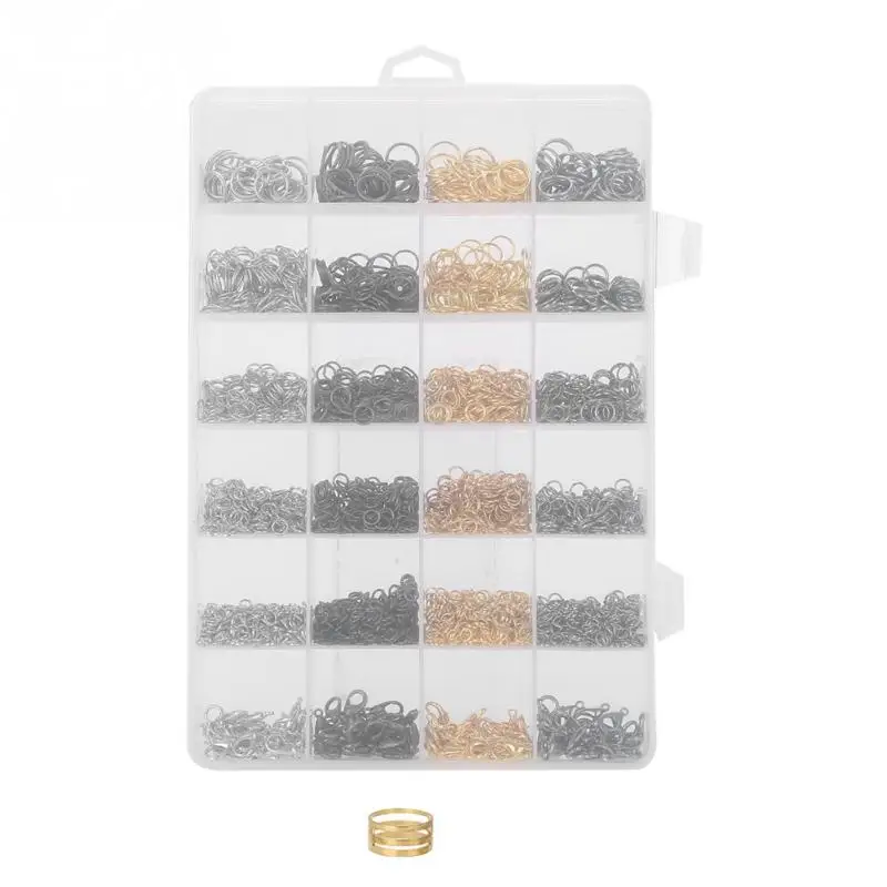 Mixed Zinc Alloy Loops Jump Rings Lobster Clasp DIY Jewelry Findings Set Kit Accessories for jewelry making | Украшения и