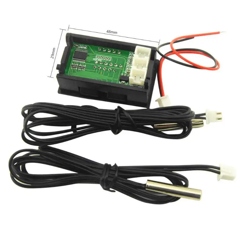  50 ° C ~ 125 DC4 28V Высокоточный двойной дисплей цифровой термометр автомобилей NTC из
