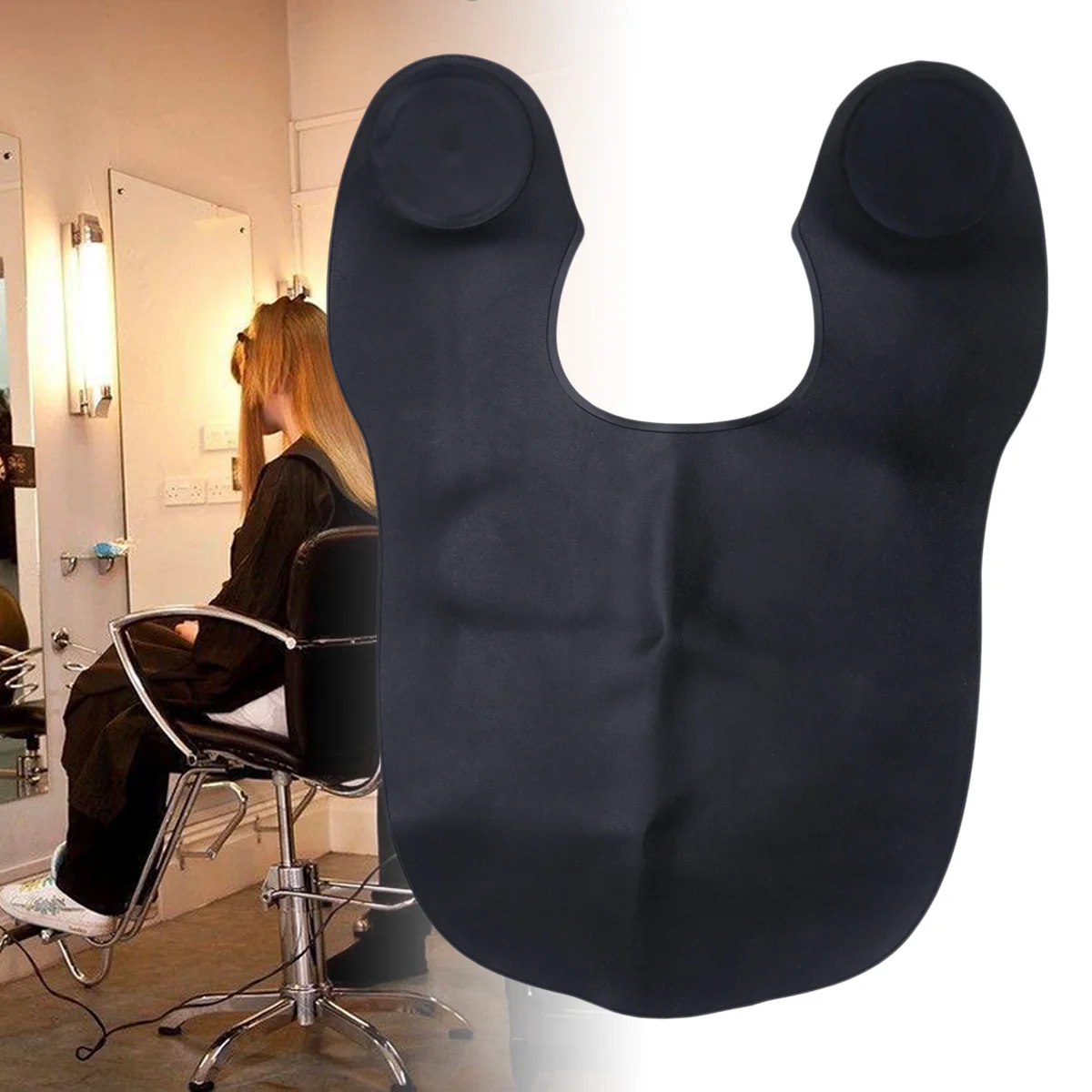 

1pc Cape Silicone Soft Lighweight Durable Hair Makeup Cape Hair Dyeing Cape Hairdressing Cape For Salon Home Baber Shop