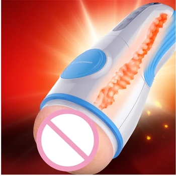 Automaticl Suck Vibrating Moan Vagina Masturbation Cup,Vagina Real Pussy Penis Pump Blowjob Vibrator Male Mastrubator Sex Toy