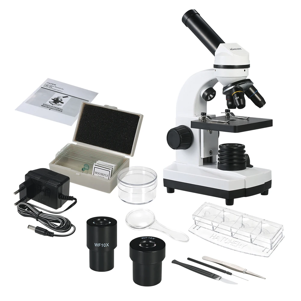 640X студенческий образовательный микроскоп с увеличением 640 раз увеличительное стекло светодиодный увеличитель для сбора инспекций научный эксперимент