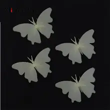 Misterolina, 4 шт., наклейки на стену с бабочками, светящиеся в темноте, Наклейки на стены, художественная графика, светящаяся темная светящаяся паста, потолочное настенное украшение