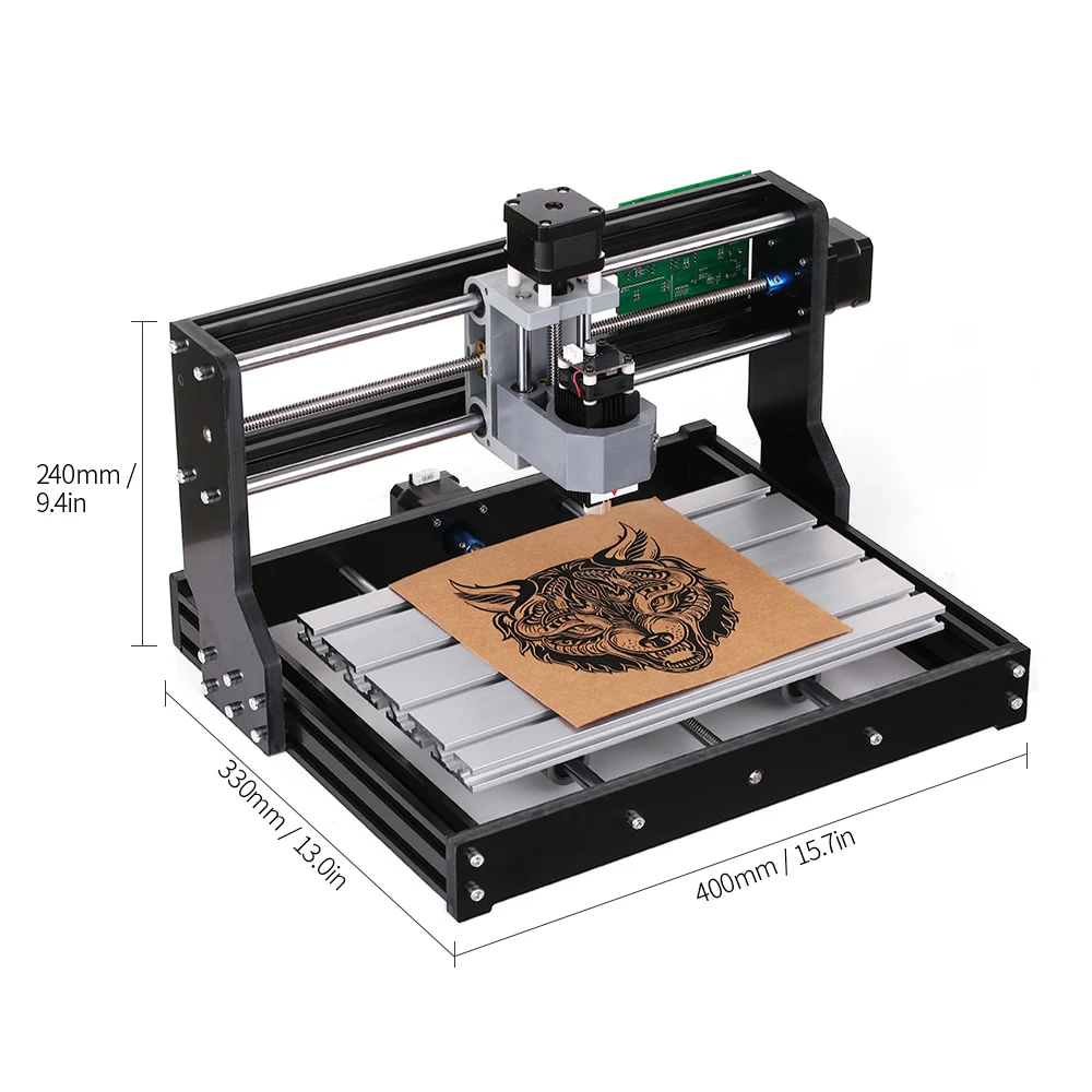 3018 CNC Machine Router 3-Axis Engraving PVC Wood Carving DIY Milling Kit