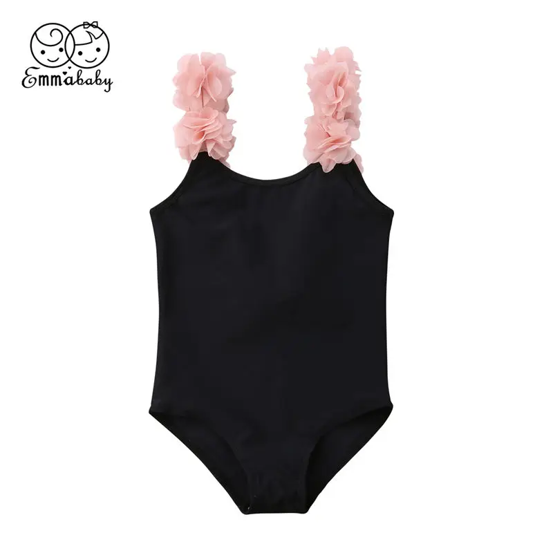 

Baby Girls Swimwear Summer Kids Bathing Suit Flower Backless Swimsuit Children Beachwear Toddler Jumpsuit Swimming Costume 2-7T