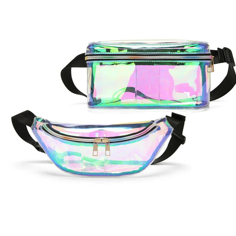 colorful clear purse