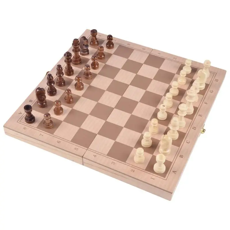 Деревянные шахматы инновационные нарды 2-в-1 складной Логические игрушки для детей веселые игры фигуры КОЛЛЕКЦИЯ