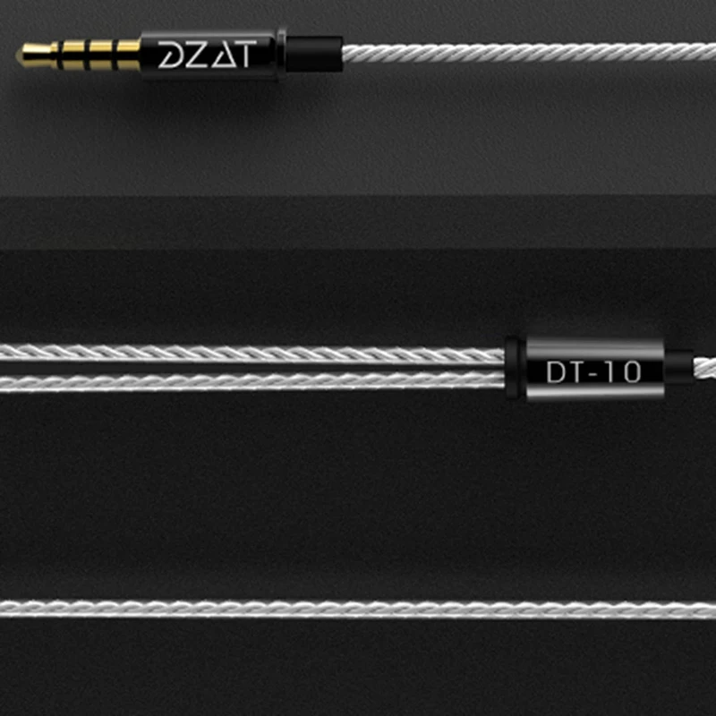 2019 новейший DZAT DT 10 наушники вкладыши 1BA + 2DD гибридные гарнитура тяжелый бас Музыка
