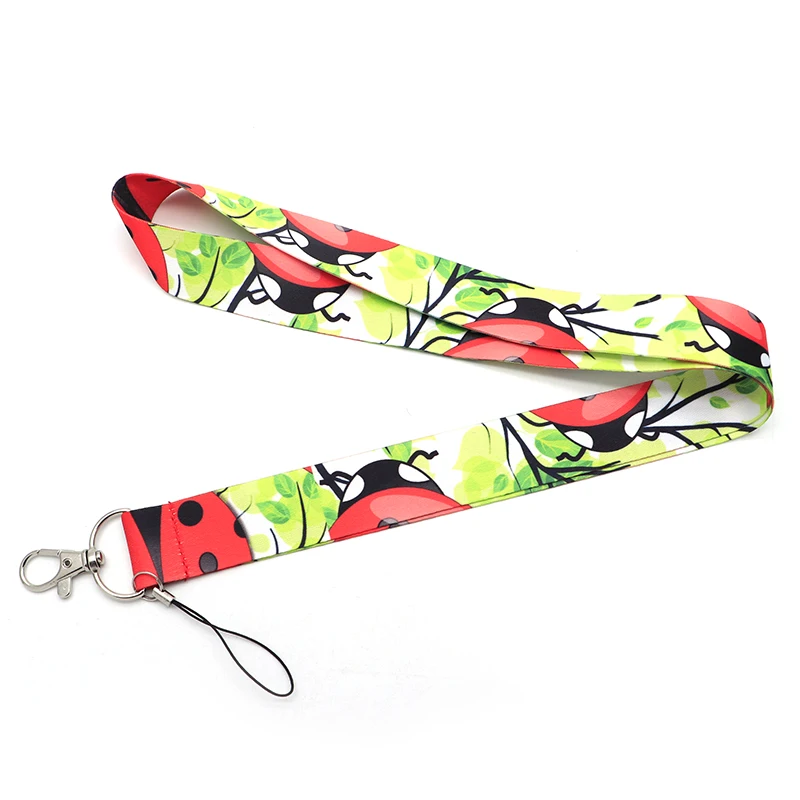 

Lanyard For Keychain ID Card Pass Beetle Ladybug Insect Mobile Phone Badge Holder Hang Rope Lariat Lanyard Key Holder Q938