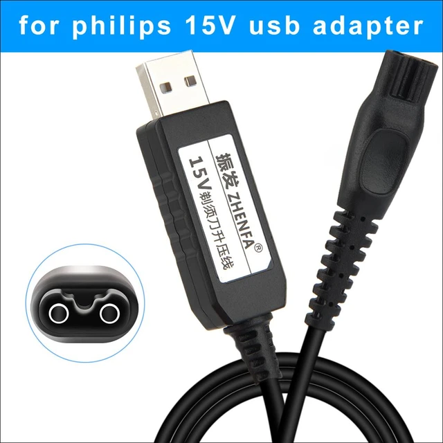 Strømcelle Ekstraordinær skrig Usb Cable 15v Razor Adapter Hq8505 Hq8500 Power Adapter Charger For Philips  Shaver S5000 S7000 S9000 S9911 S9731 S9711 S9511 - Chargers - AliExpress