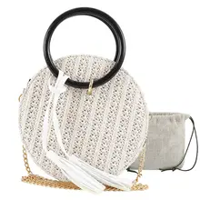 Новая Дамская Складная перерабатываемая сумка для покупок золотая цепочка кожаная сумка через плечо 2 шт сумки для покупок