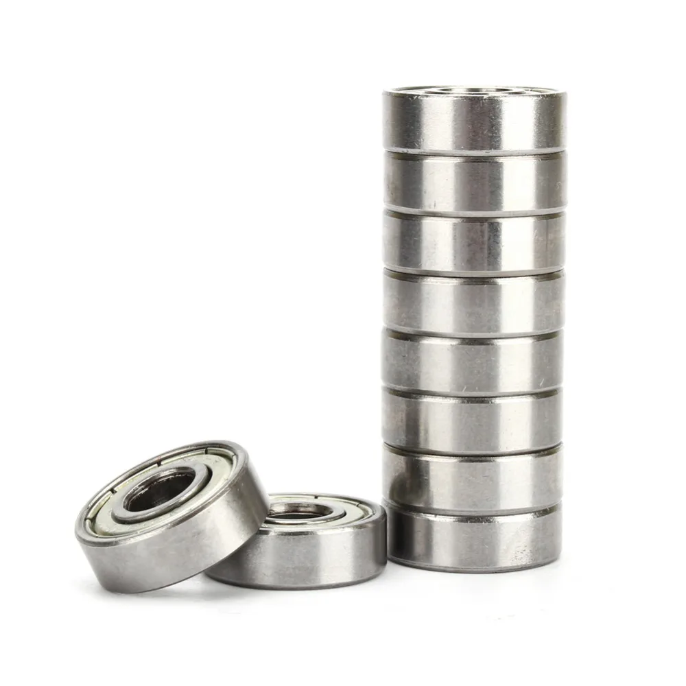 

10Pcs/Pack Miniature Single Row Deep Groove Ball Bearing Metal Double Shielded Metric Radial Ball Bearings 624ZZ 625ZZ 608ZZ Hot