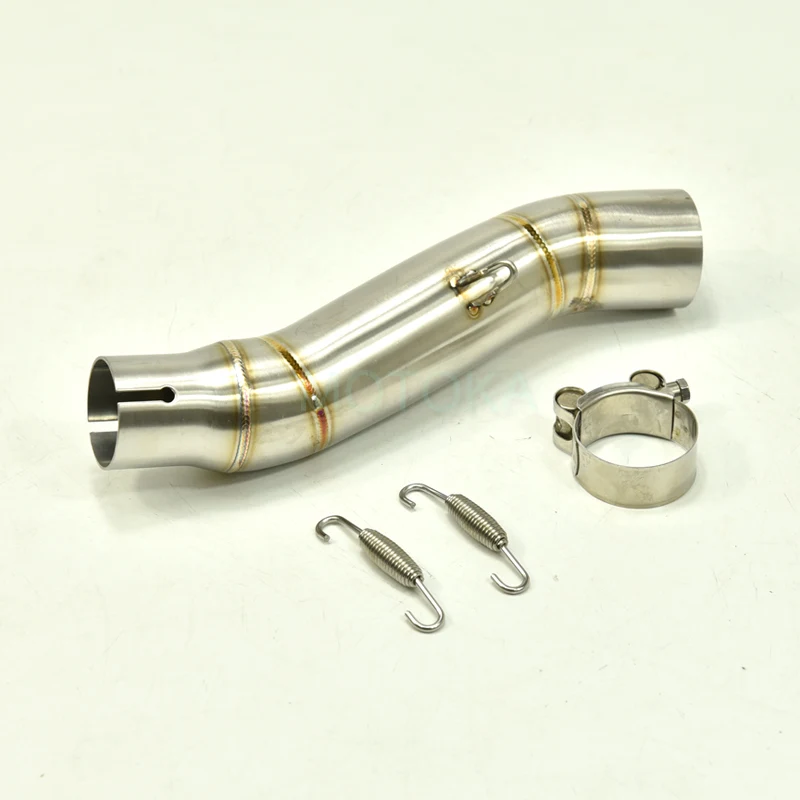 

CBR300R CBR300 Motorcycle Exhaust System Middle Link Pipe Stainless Steel Connect Interface Tube Fit For 51mm Universal Muffler