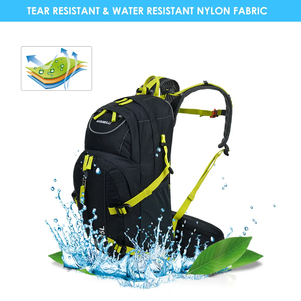 25л водостойкий дышащий рюкзак для велоспорта, велосипеда, плеча, ультралегкий, для спорта на открытом воздухе, для верховой езды, путешествий, альпинизма, сумка
