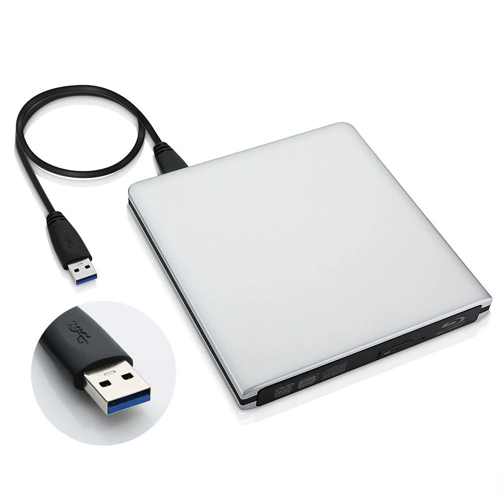 Алюминиевый USB 3 0 DVD/cd плеер серебристый|CD-плееры| |