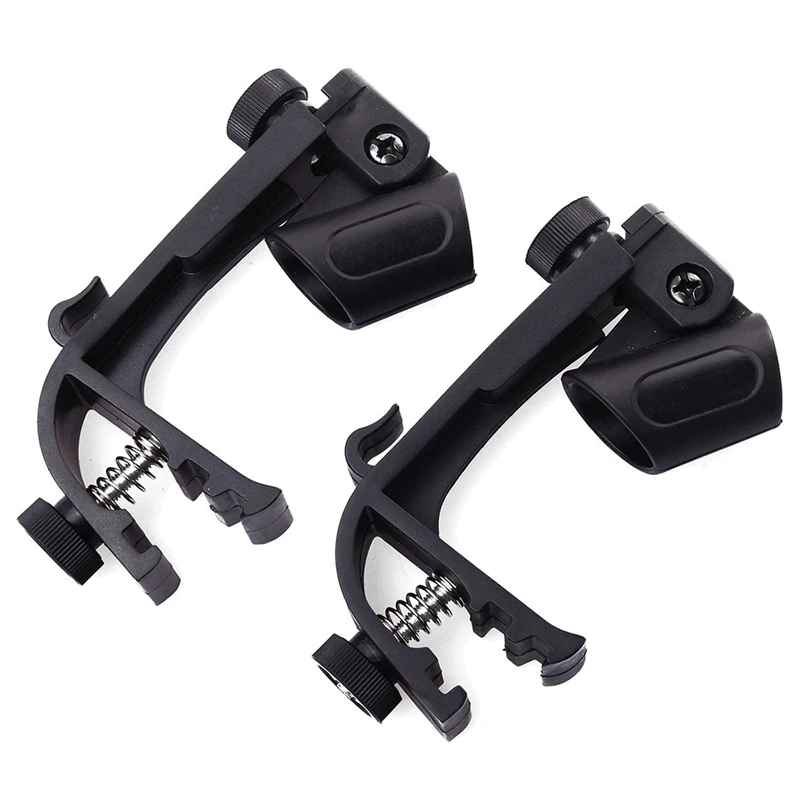 

2x Adjustable Microphone Drum Clip Mic. Clamps Support Groove Gear Black
