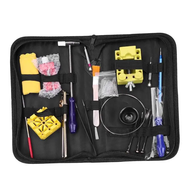 

130pcs Watch Repair Tool Kit Case Holder Opener Spring Bar Watchmaker Tools
