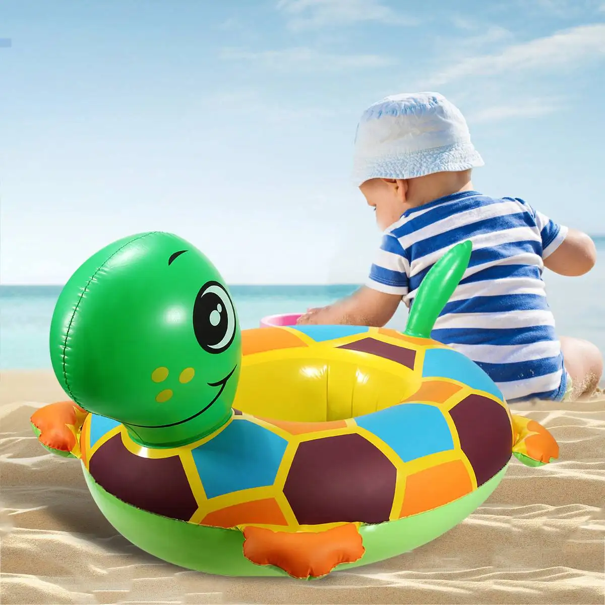 

Load-bearing 11kg 62 x 51.5 x 13.5cm Baby kids Inflatable Tortoise Baby Kids Toddler Infant Swimming Float Seat Boat Pool Ring