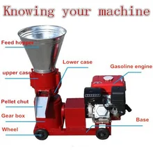 Экспресс до двери KL120A 7.5hp бензиновый двигатель однофазный гранулятор машина