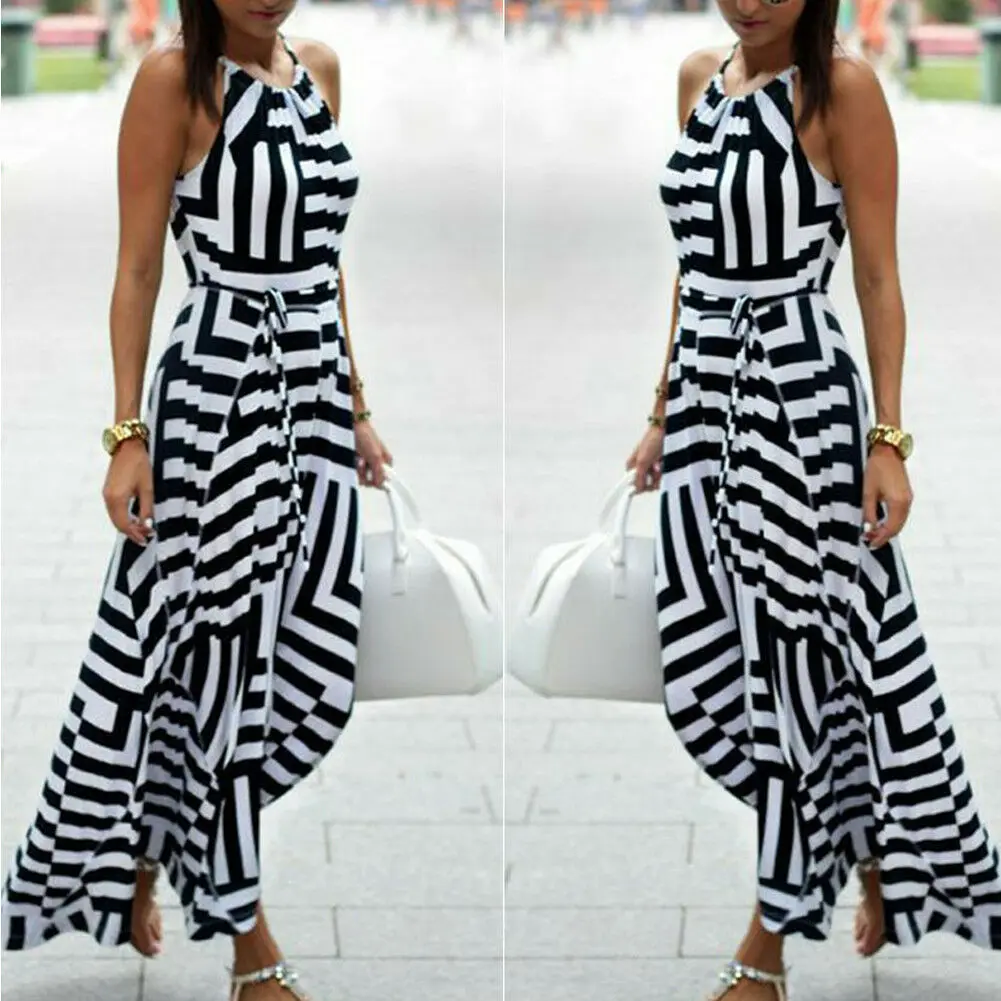 

Women Sexy Summer Dress Boho Maxi Long Evening Party Dress Beach Dress Sundress