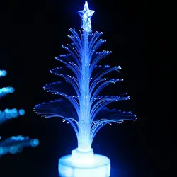 Красочные волоконно-оптических красочные вспышки Рождественская елка ночник